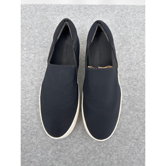 Vince “Warren” Black Textile Platform Slip On Sneakers Women’s Size 7 - Picture 3 of 7